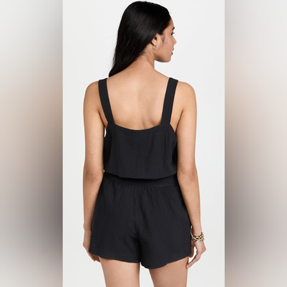 NWT Madewell Lightestspun tie-waist cover-up romper - Picture 2 of 13